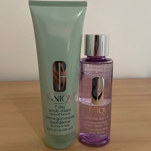 Clinique 7 day scrub cream & Take the day off makeup remover